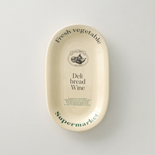 ｜momur｜ weekend 3 Oval plate ‘butter’