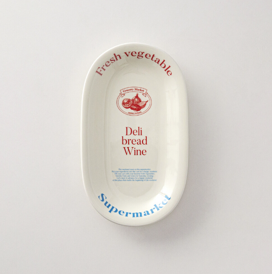 ｜momur｜ weekend 3 Oval plate ‘ivory’