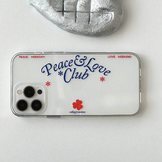 ｜collagevacance｜ Peace&Love*Club Phonecase (3type)