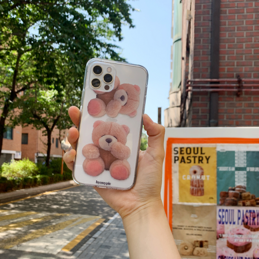 ｜byemypie｜ Pink Jelly Bear Case