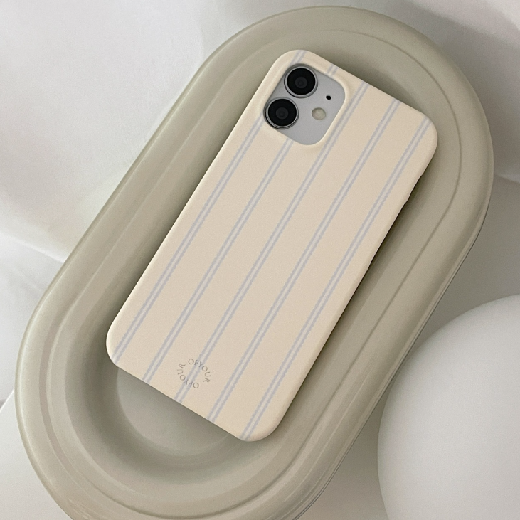 ｜OFYOUR｜ Wavy Stripes Matte Hard Case
