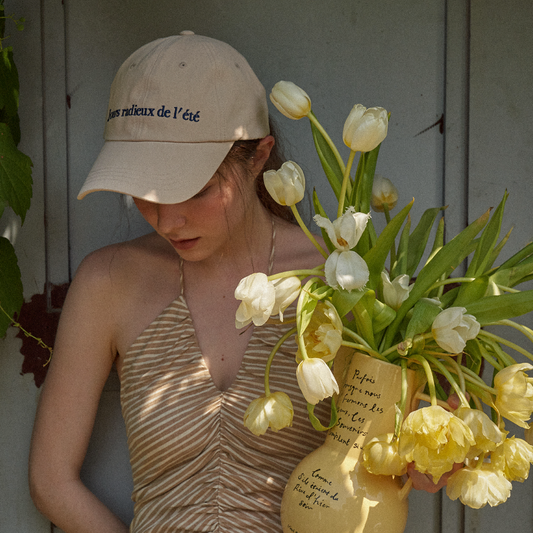 ｜HOTEL PARIS CHILL｜ Voyage Baseball Cap (Cream)