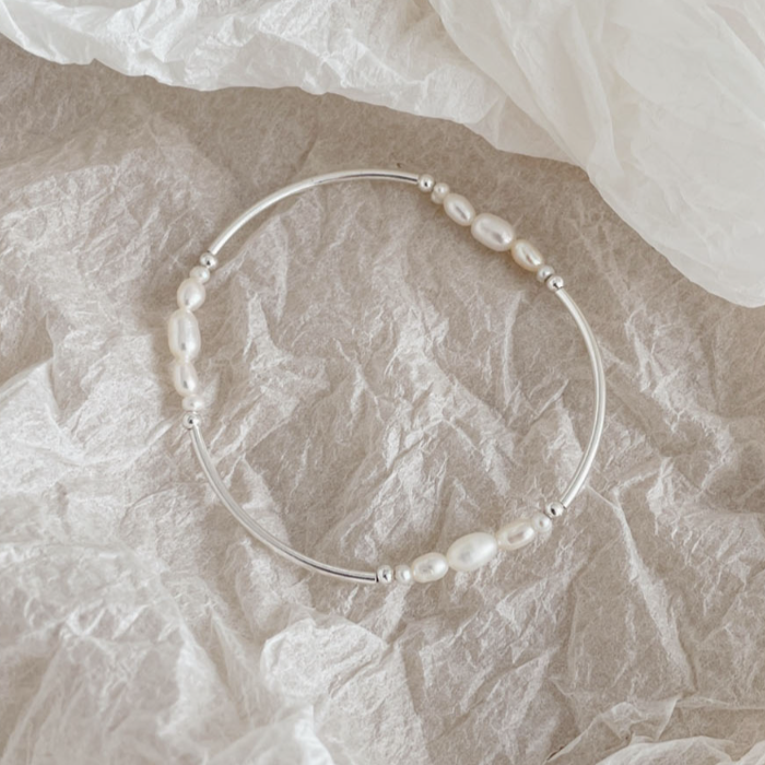 ｜SOYE PI-NE｜ Salt Pipe Pearl Bracelet