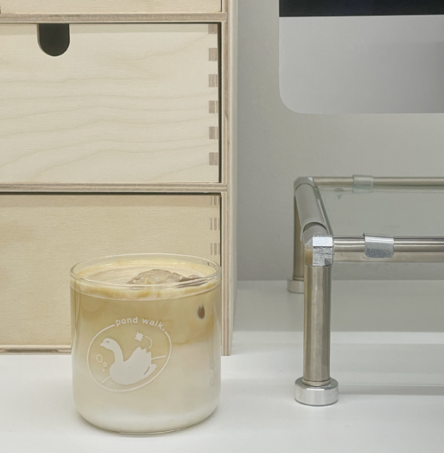 ｜HOOKKA HOOKKA STUDIO｜ Pond Walk Swan Glass 350ml