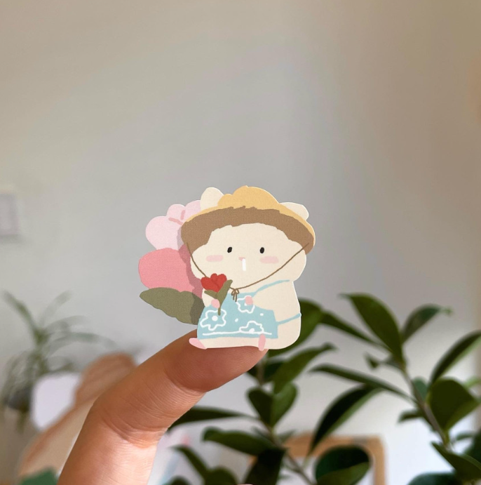 ｜collector mumu｜ 따땃한 꽃밭 Sticker