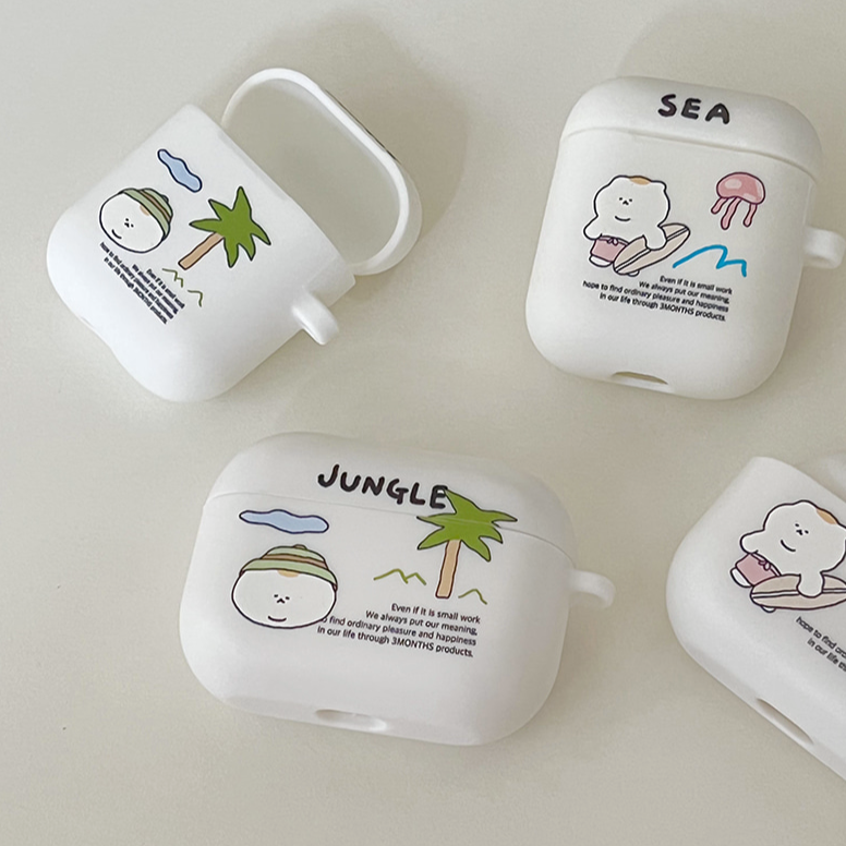 ｜3MONTHS｜ Sea / Jungle Airpods Case