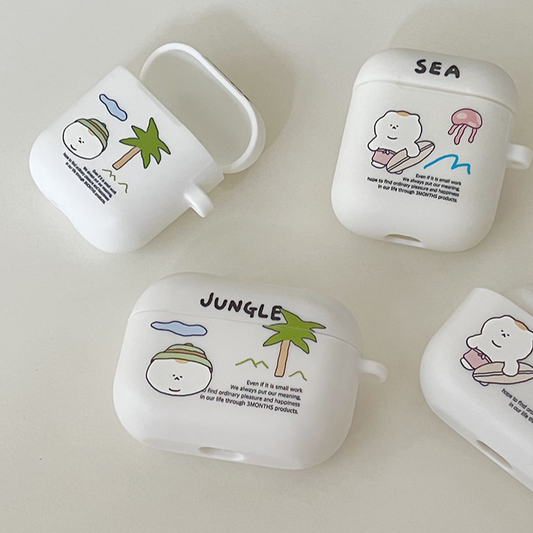 ｜3MONTHS｜ Sea / Jungle Airpods Case