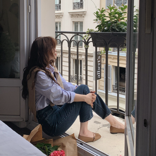 ｜SLOWAND｜ # SLOWMADE City Striped Shirt