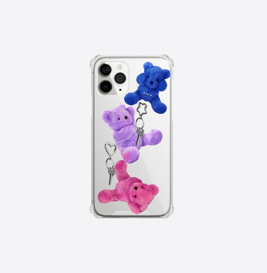 ｜A per A｜ Berry Mix Bears N Key Jelly Hard Case