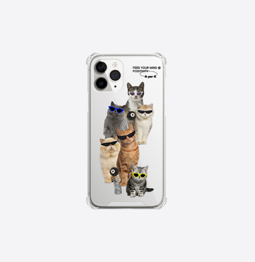 ｜A per A｜ Sunglasses Cat Club Jelly Hard Case