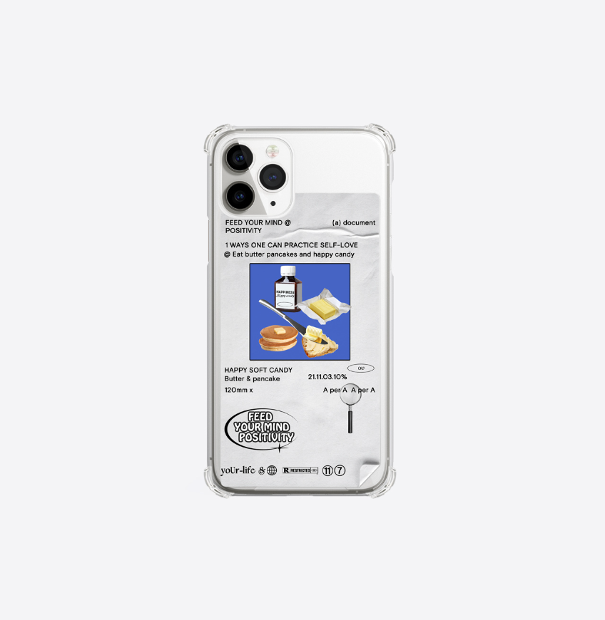 ｜A per A｜ Positive pancake butter Pill Jelly Hard Case