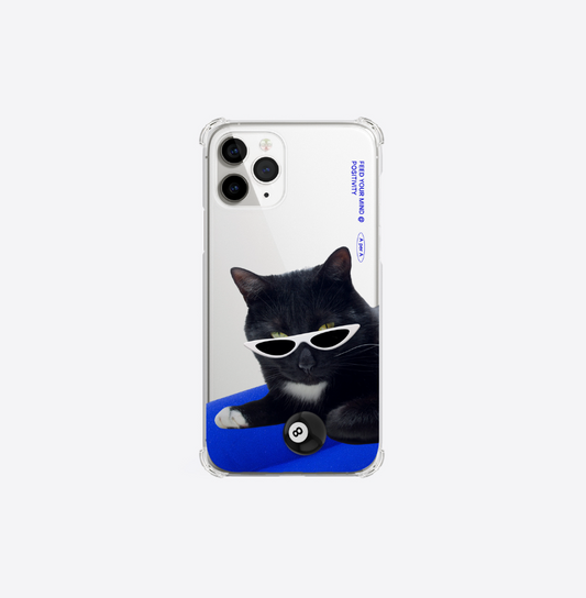 ｜A per A｜ All Black Cat Eyes Jelly Hard Case