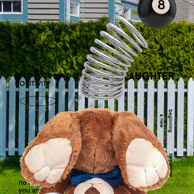 ｜A per A｜ Backyard Spring Jump Bear Hard Case
