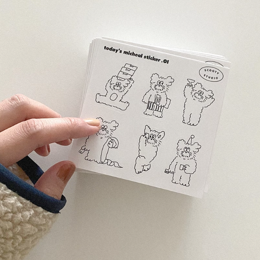 ｜Scooty Studio｜ Square Sticker