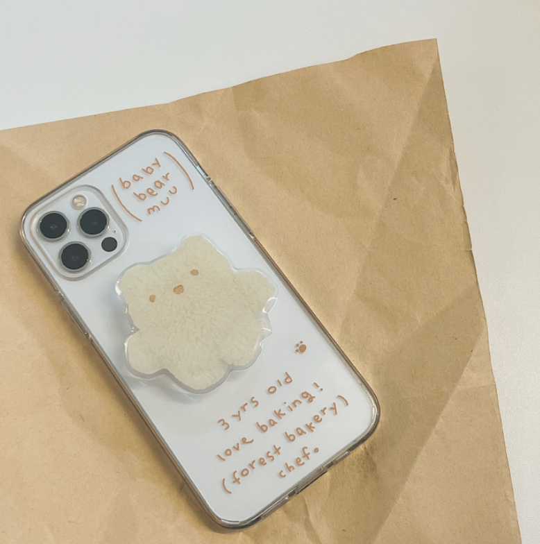 ｜HOOKKA HOOKKA STUDIO｜ Baby Bear Muu Jelly Hard Case