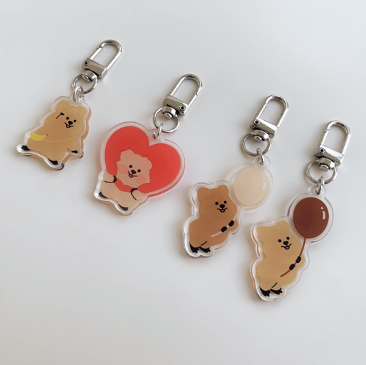 ｜YOUNG FOREST｜ Quokka Acrylic Keyring (New) (4Types)