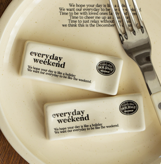 ｜momur｜ ｜weekend 4｜ Holiday Spoon Holder (Butter Black)