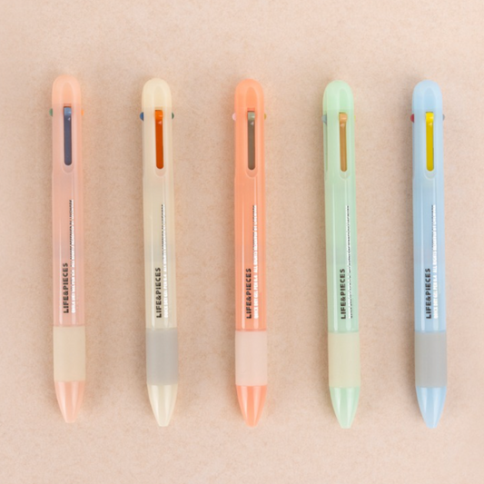 ｜LIVEWORK｜ New! Life & Pieces 4 Color Gel Pen 0.4mm