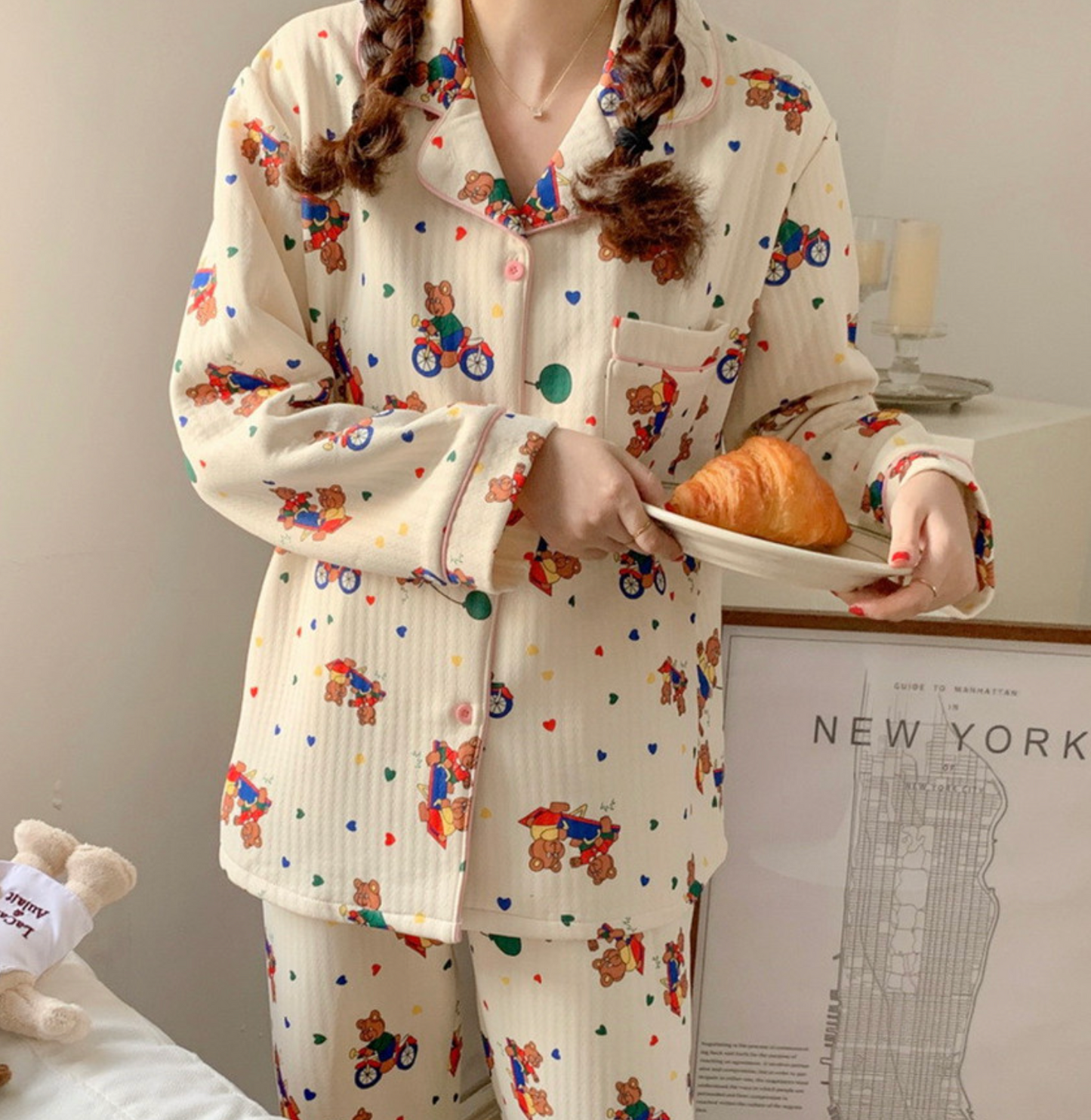 ｜Little Sloth｜ Couple Balloon Bear Homewear