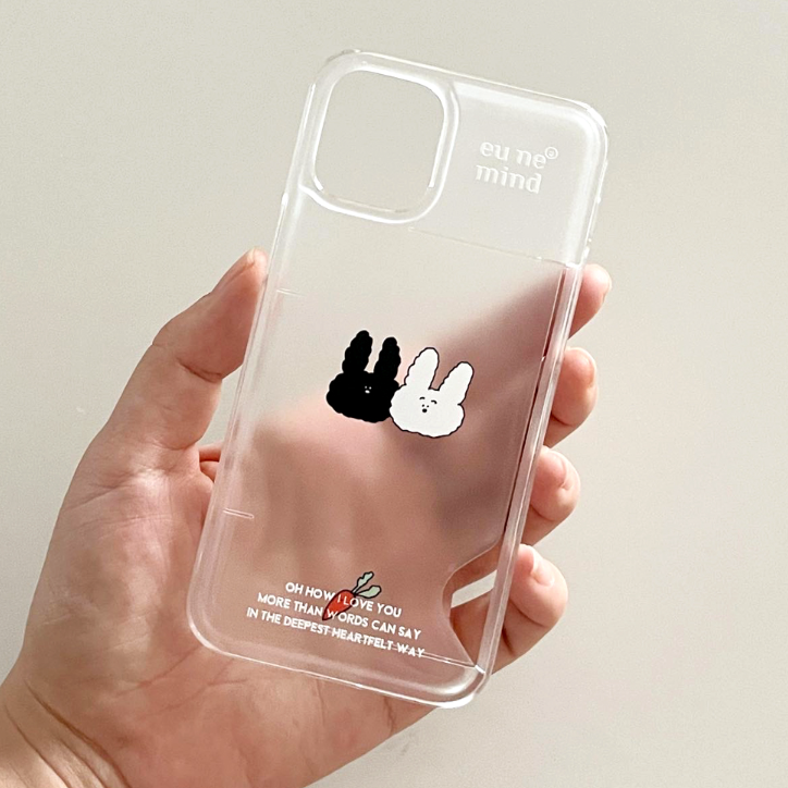｜eune mind｜ Ato Clear Card Storage Phone Case