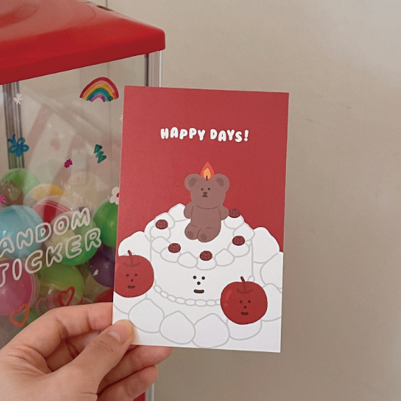 ｜malling booth｜ Happy Day Cake Card