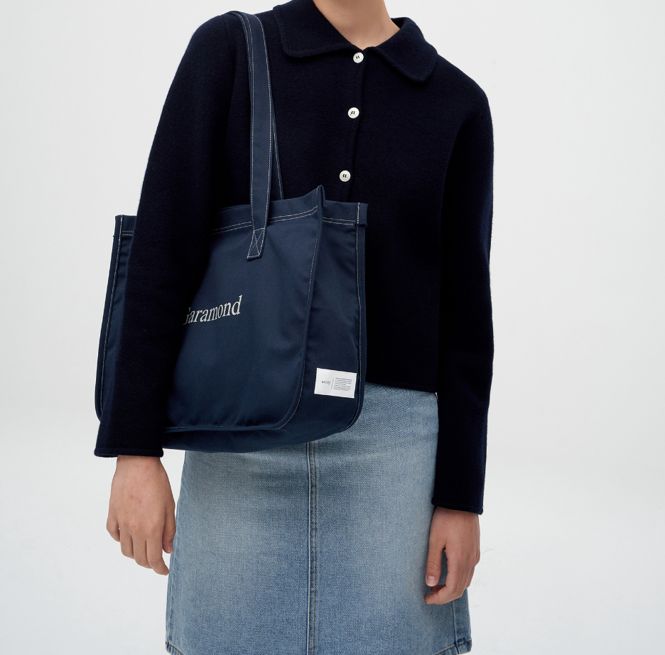 ｜untidy｜ Rounding Stitch Bag Navy
