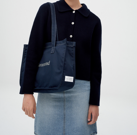 ｜untidy｜ Rounding Stitch Bag Navy