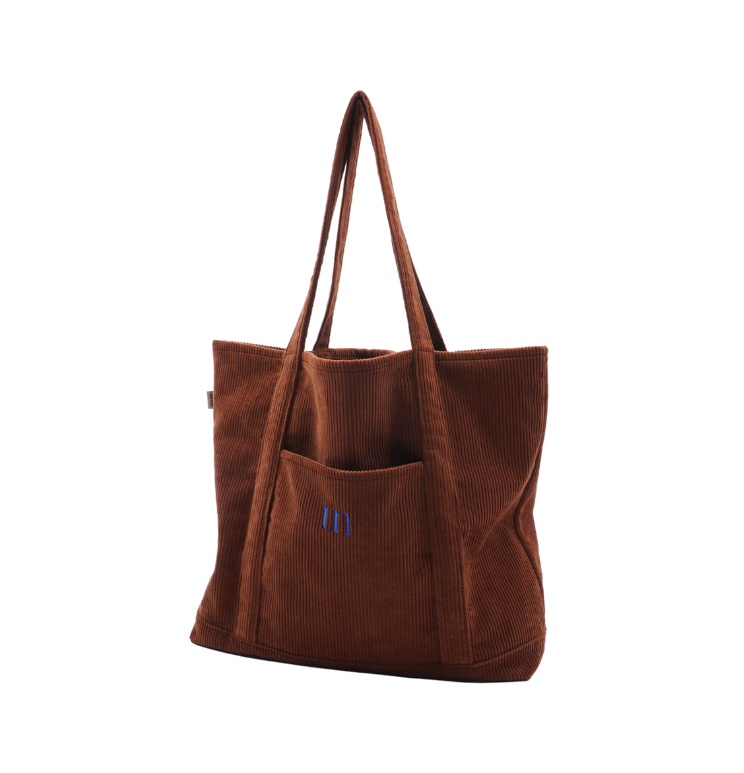 ｜untidy｜ Corduroy Shopper Bag Brown