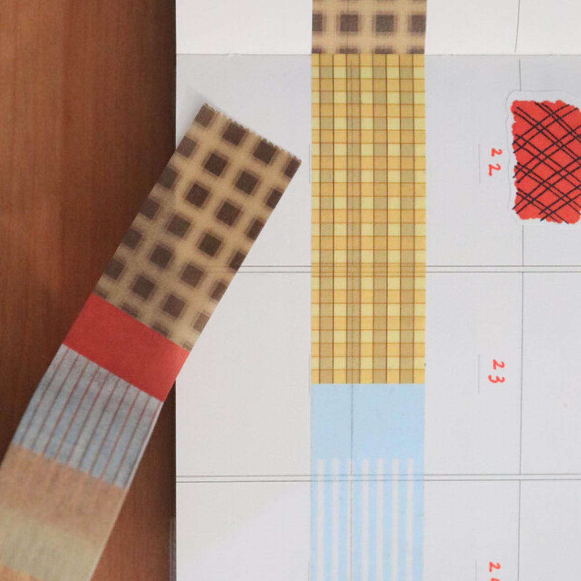 ｜Malgrecela｜ Masking tape - Patch work 2