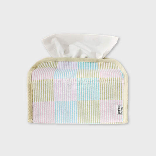 ｜unfold｜ Patchwork Tissue Cover (Pink)
