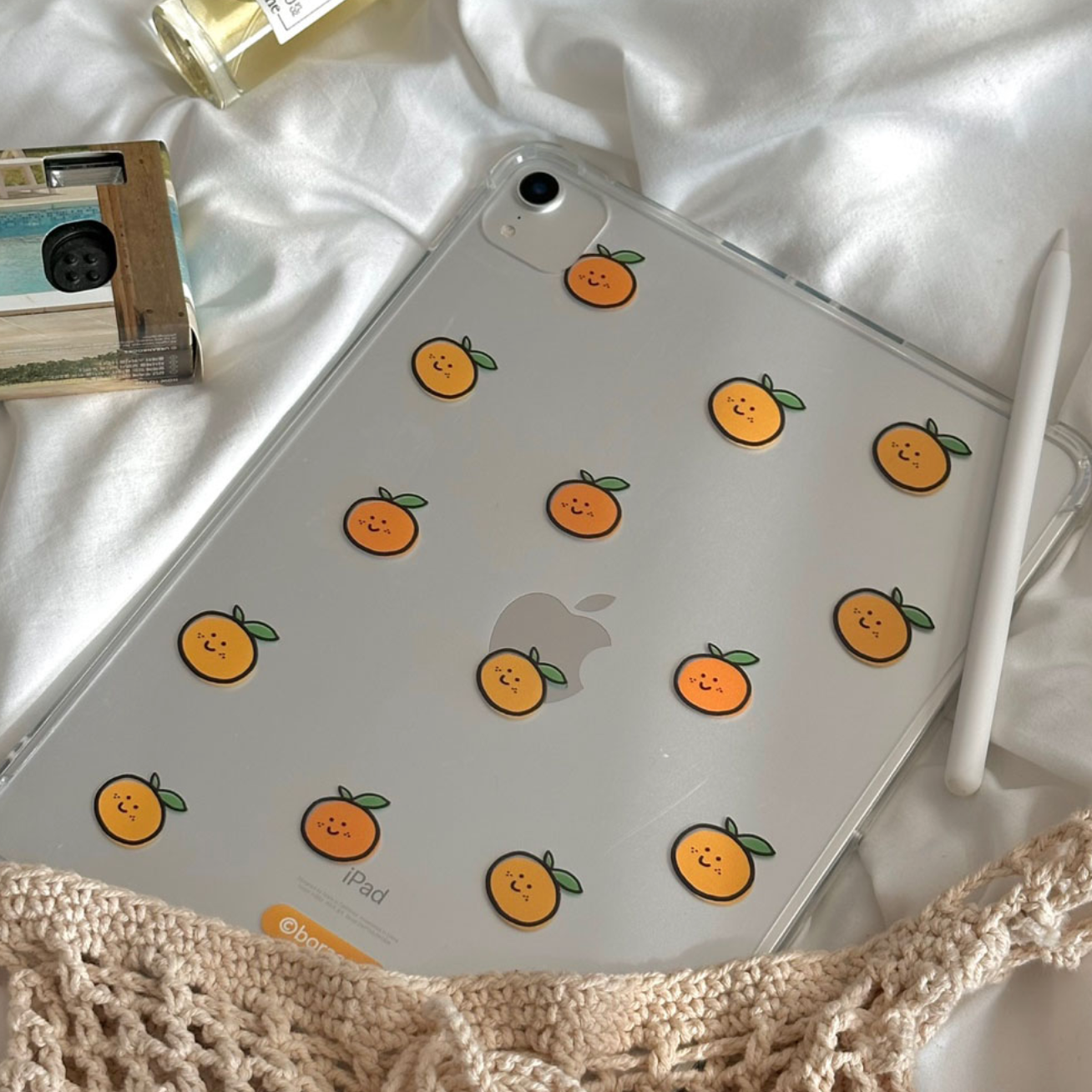 ｜bora and｜ Tangerine Shower Ipad Case (Jelly Hard)