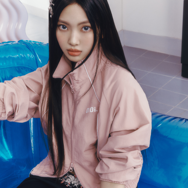 ｜O!Oi｜ VERTICAL PIPING CROP WIND BREAKER (5Colours)