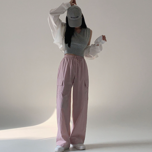 ｜CREAM CHEESE｜ ｜MADE｜ Summer Memories Two-Way String Jogger Cargo Pants