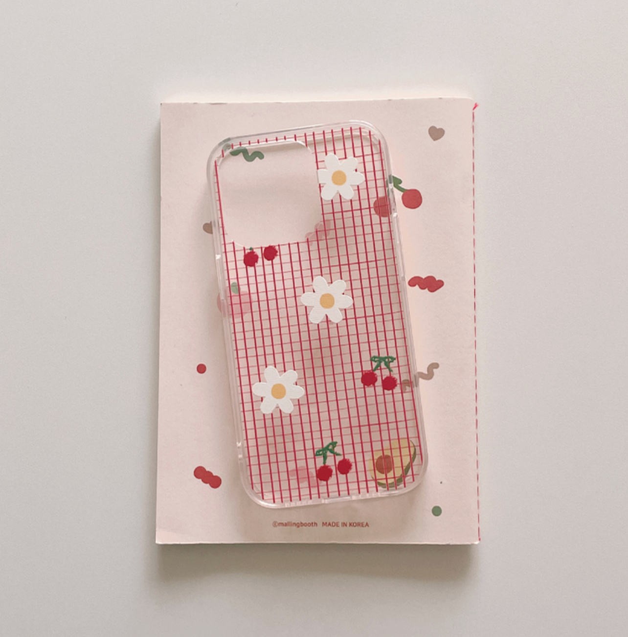 ｜malling booth｜ Cherry Daisy Jelly Hard Case