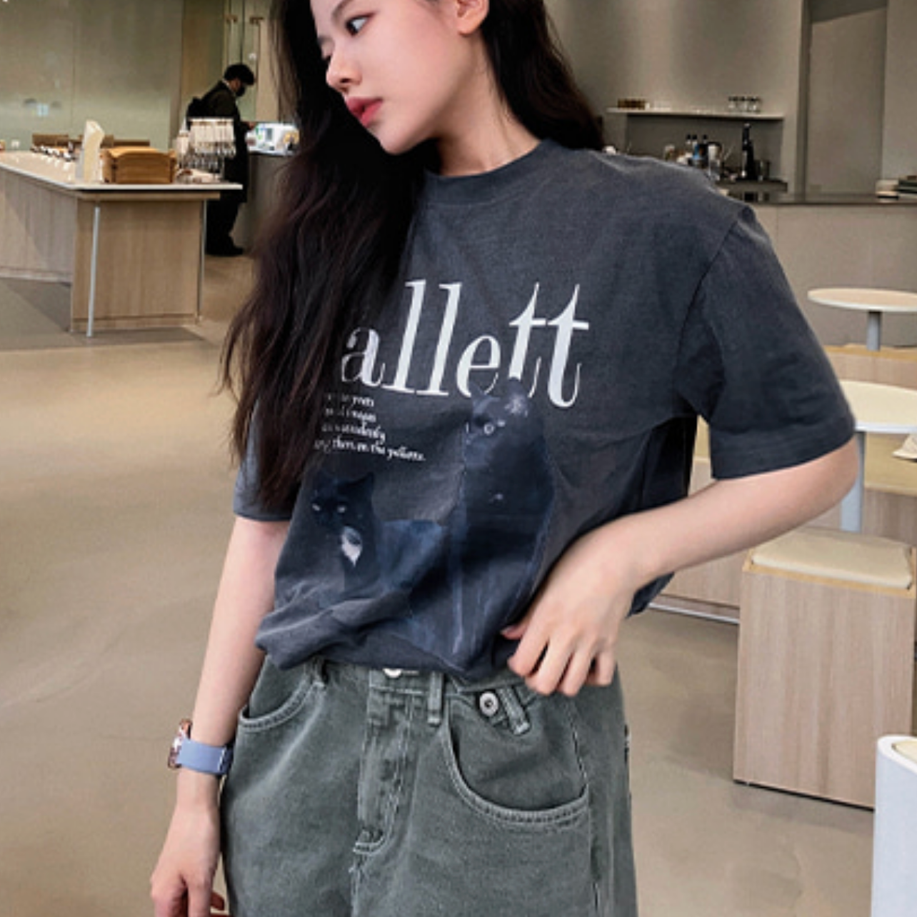 ｜Fallett｜ Deuce Nero Short Sleeve Tee (Charcoal)