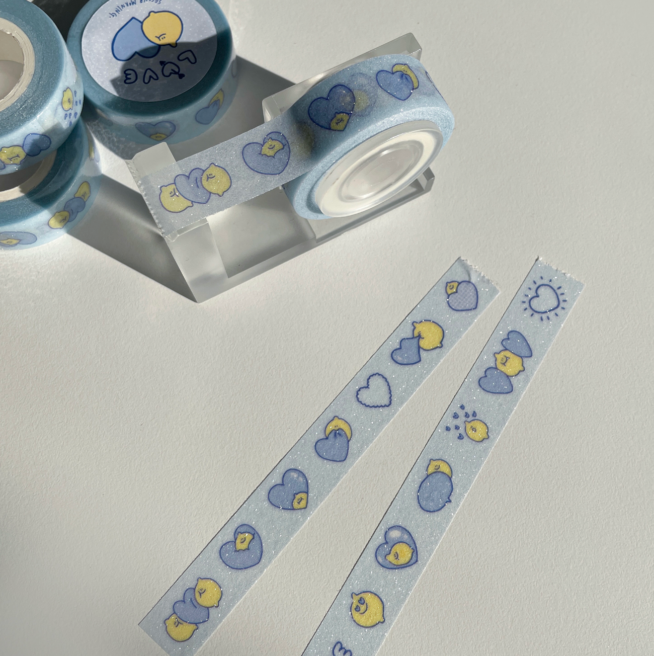 ｜second morning｜ Blue Heart Glitter Masking Tape