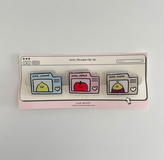 ｜second morning｜ Semo File Paper Clip Set