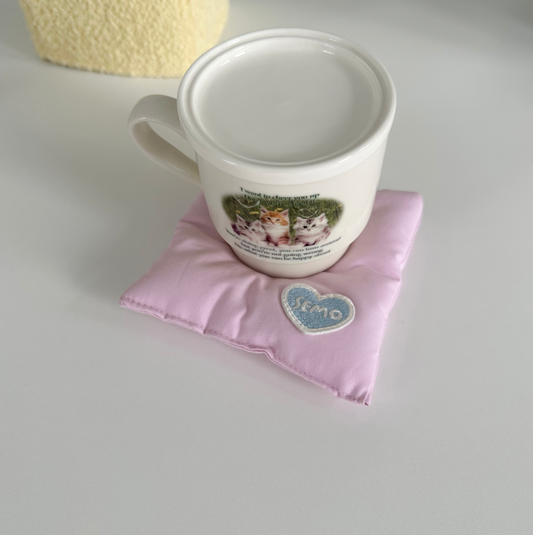 ｜second morning｜ Semo Fluffy Coaster (Light Purple)