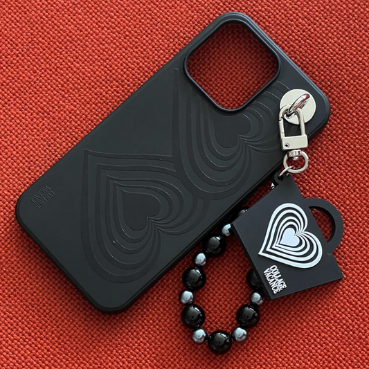 ｜collagevacance｜ Stripe Heart Soft Case (2type)