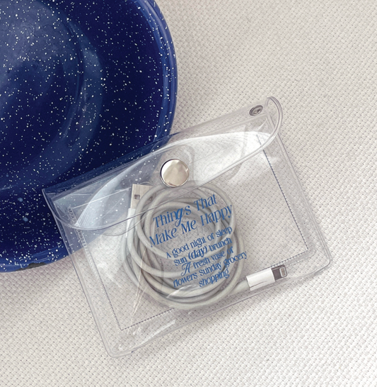 ｜Mademoment｜ Happy List PVC Pouch