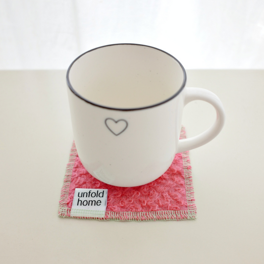 ｜unfold｜ Coaster (Candy-pink)