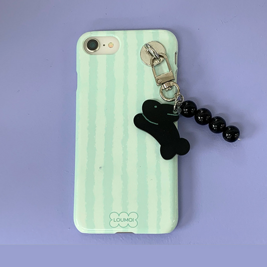 ｜Loumoi｜ Present series : Soft mint simple Glossy Hard Case