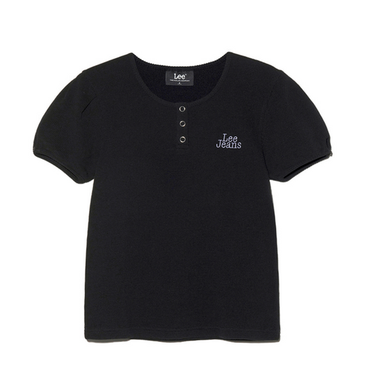 ｜LEE｜ Waffle Henry Neck T-shirt (3colours)