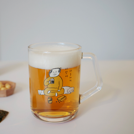 ｜LITTLE TEMPO｜ AJASSI 이맛에사는거 Glass Mug 350ml