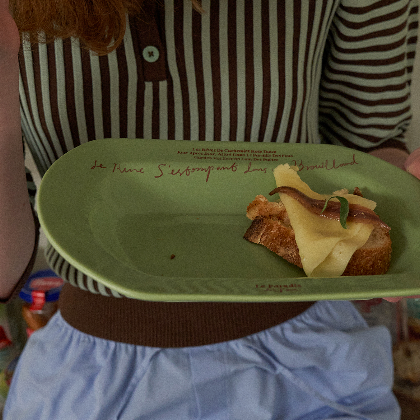 ｜HOTEL PARIS CHILL｜ Le Paradis Square Plate (Olive)