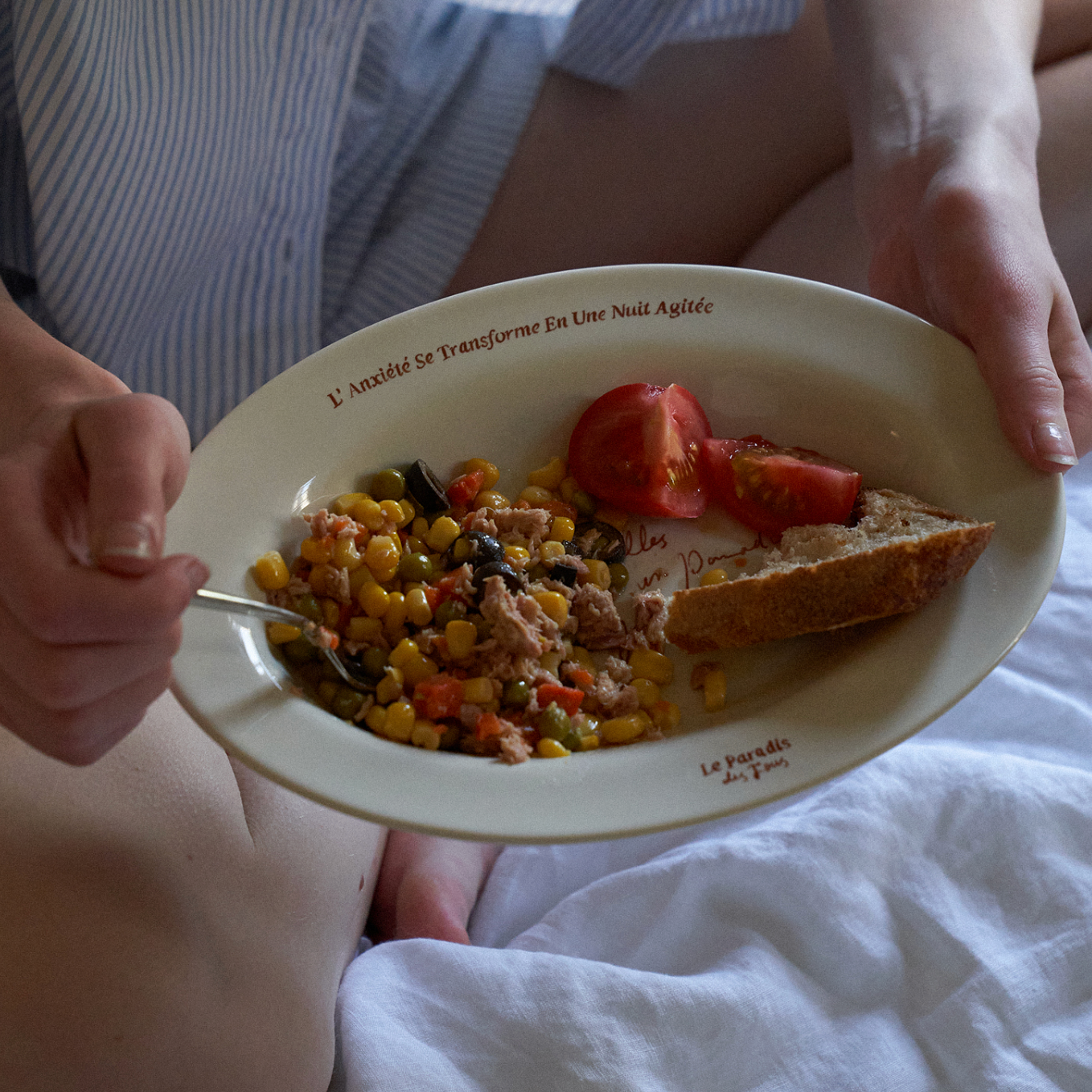 ｜HOTEL PARIS CHILL｜ Le Paradis Oval Plate (Linen)