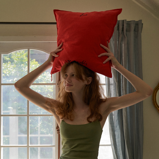 ｜HOTEL PARIS CHILL｜ Breezy Day Cushion Cover (Chilli)