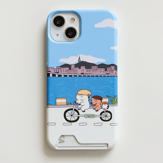 ｜3MONTHS｜ Han River Bicycle Card Case