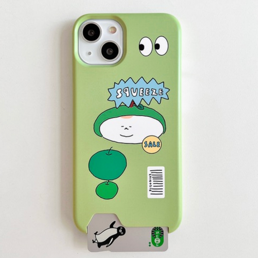 ｜3MONTHS｜ Squeeze Apple Card Case