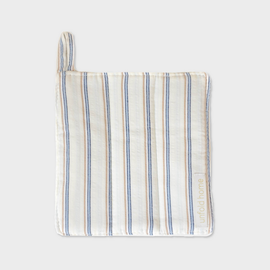 ｜unfold｜ Stripe Pot Holder (Blue)